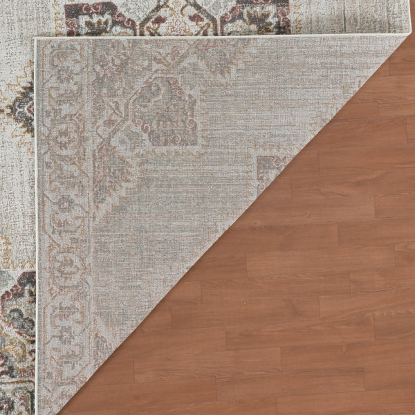 Amer Rugs Eternal Farmhouse Medallion Power-loom Area Rug – Vintage Charm And Durability For Any Space Beige,Sand Polypropylene Ete202776