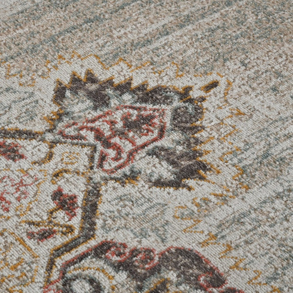 Amer Rugs Eternal Farmhouse Medallion Power-loom Area Rug – Vintage Charm And Durability For Any Space Beige,Sand Polypropylene Ete202776
