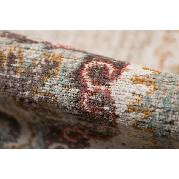 AMER Rugs Eternal Witney ETE-20 Power-Loomed Machine Made Polypropylene Transitional Medallion Rug Beige 6'7" x 6'7"R