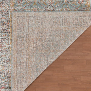 Amer Rugs Eternal Farmhouse Bordered Area Rug - Vintage Charm, Durable Design For Timeless Home Elegance Seafoam Green Polypropylene Ete302776