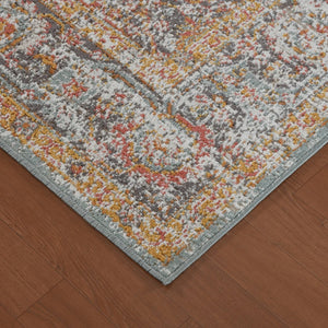 Amer Rugs Eternal Farmhouse Bordered Area Rug - Vintage Charm, Durable Design For Timeless Home Elegance Seafoam Green Polypropylene Ete302776