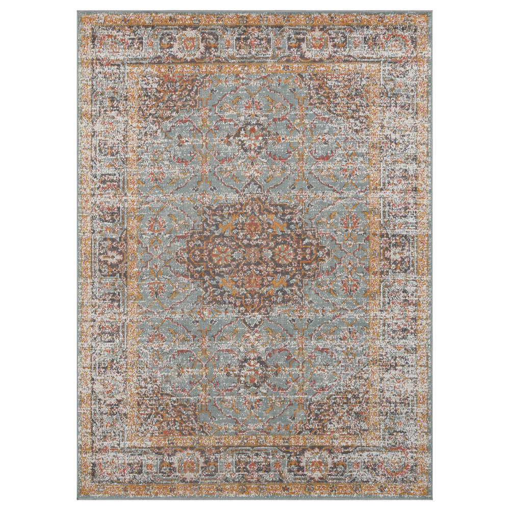 AMER Rugs Eternal Bordered Farmhouse Area Rug Power-loomed Polypropylene for Stylish Living Spaces 3'11" X 5'11" ETE30311511
