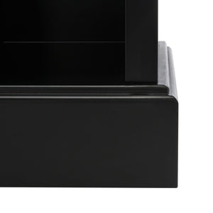 Safavieh Surrey Elegant Hall Tree With 6 Open Shelves And 2 Hooks For Organized Entryway Storage Solutions Black ETG2101B