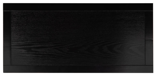 Safavieh Franz Modern Coastal Etagere With 3 Open Shelves - Stylish Black Wood & Natural Cane Accent Design ETG2104A