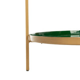 Safavieh Tia Round 5 Tier Etagere Hunter Green/Brass ETG3202C