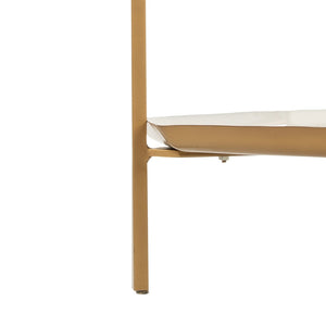 Safavieh Sylvie 5-Tier Etagere - Luxurious Brass Frame With White Shelves For Modern Home Display & Storage ETG3203A