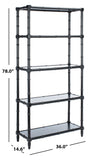 Safavieh Ebo Modern Coastal 4 Tier Etagere Black ETG3500E