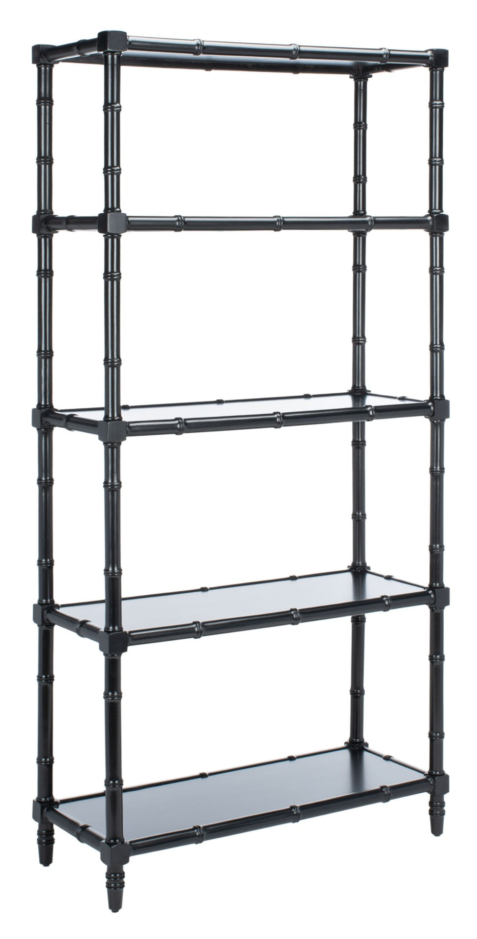 Safavieh Ebo Modern Coastal 4-Tier Etagere - Stylish Bamboo Frame, Versatile Storage For Home Or Office Decor ETG3500E