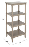 Safavieh Cassie 4 Shelf Bookcase Greige ETG5700A