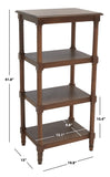 Safavieh Cassie 4 Shelf Bookcase Brown ETG5700C