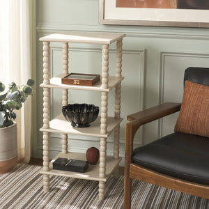 Safavieh Dilyn 4-Tier Shelving Unit - Stylish Vertical Storage For Books And Decor In Any Room Or Office Sand ETG5702A