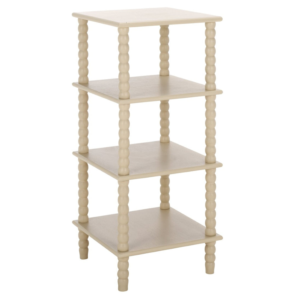 Safavieh Dilyn 4-Tier Shelving Unit - Stylish Vertical Storage For Books And Decor In Any Room Or Office Sand ETG5702A