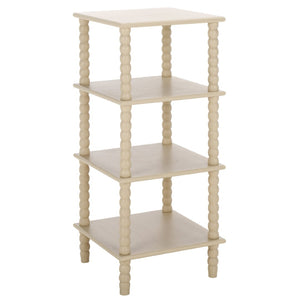Safavieh Dilyn 4-Tier Shelving Unit - Stylish Vertical Storage For Books And Decor In Any Room Or Office Sand ETG5702A