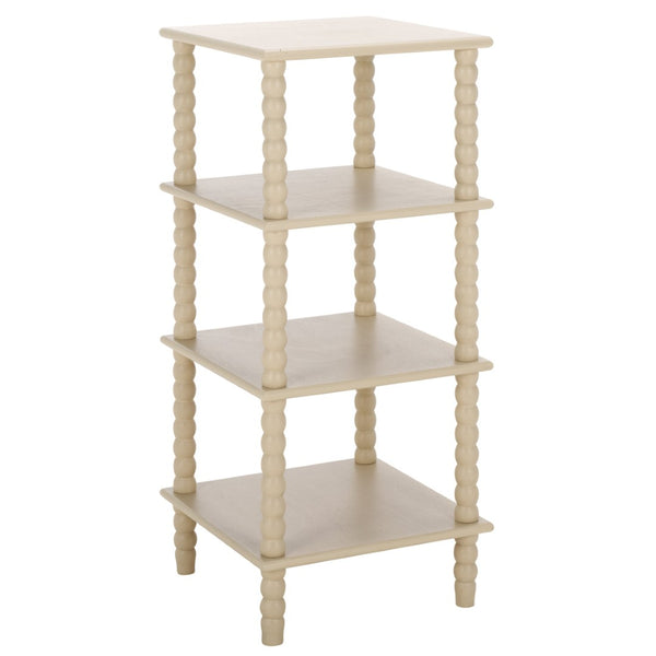 Safavieh Dilyn 4-Tier Shelving Unit - Stylish Vertical Storage For Books And Decor In Any Room Or Office Sand ETG5702A