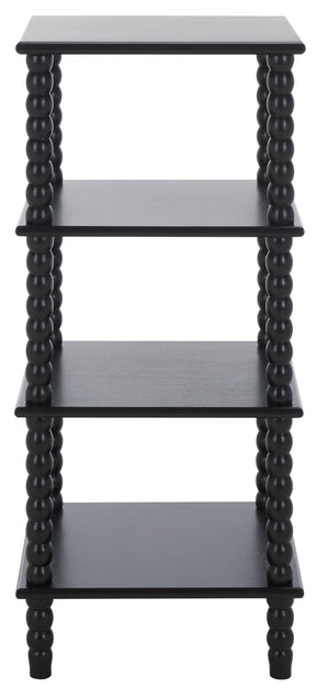 Safavieh Dilyn 4-Tier Shelving Unit - Stylish Vertical Storage For Books And Decor In Any Room Or Office Matte Black ETG5702B