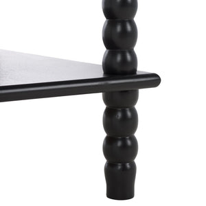 Safavieh Dilyn 4-Tier Shelving Unit - Stylish Vertical Storage For Books And Decor In Any Room Or Office Matte Black ETG5702B