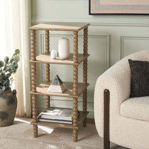 Safavieh Dilyn 4-Tier Shelving Unit - Stylish Vertical Storage For Books And Decor In Any Room Or Office Desert Brown ETG5702C