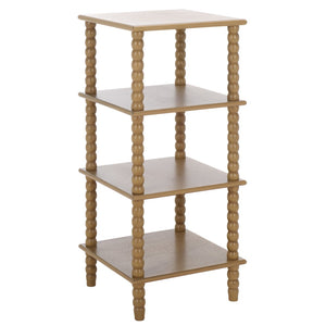 Safavieh Dilyn 4-Tier Shelving Unit - Stylish Vertical Storage For Books And Decor In Any Room Or Office Desert Brown ETG5702C