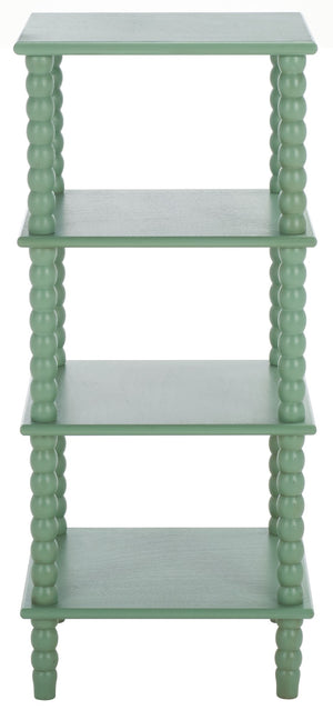 Safavieh Dilyn 4-Tier Shelving Unit - Stylish Vertical Storage For Books And Decor In Any Room Or Office Sage ETG5702D