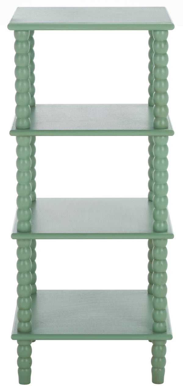 Safavieh Dilyn 4-Tier Shelving Unit - Stylish Vertical Storage For Books And Decor In Any Room Or Office Sage ETG5702D
