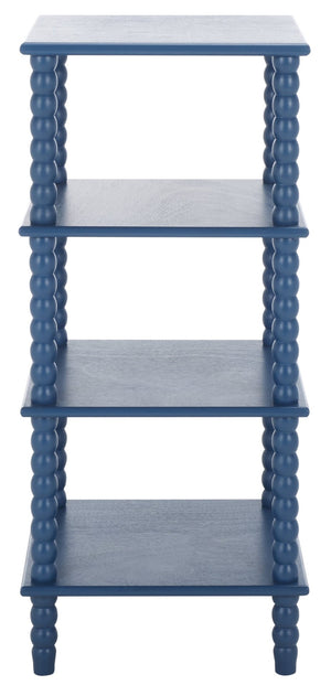 Safavieh Dilyn 4-Tier Shelving Unit - Stylish Vertical Storage For Books And Decor In Any Room Or Office Blue ETG5702E
