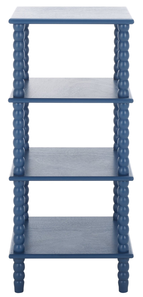 Safavieh Dilyn 4-Tier Shelving Unit - Stylish Vertical Storage For Books And Decor In Any Room Or Office Blue ETG5702E