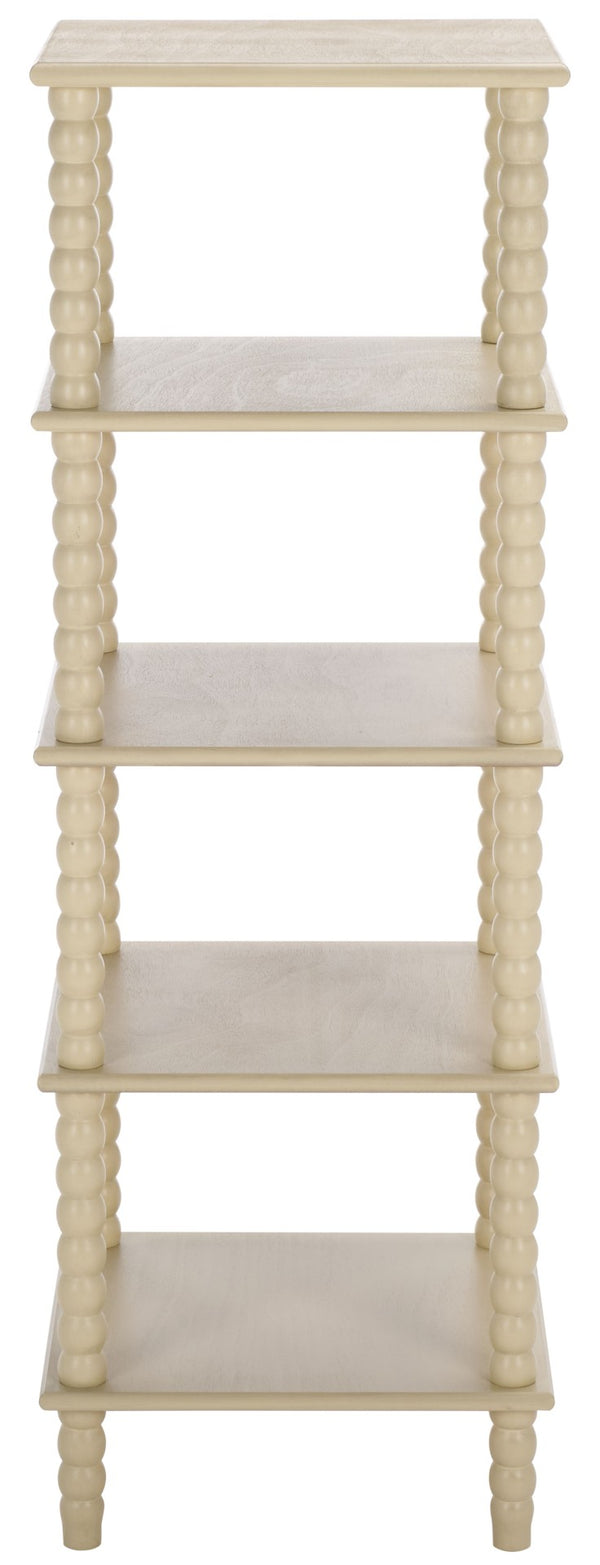 Safavieh Dilyn 5-Tier Shelving Unit - Stylish Storage Solution For Home, Office, And Compact Spaces Sand ETG5703A