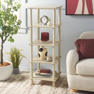 Safavieh Dilyn 5-Tier Shelving Unit - Stylish Storage Solution For Home, Office, And Compact Spaces Sand ETG5703A