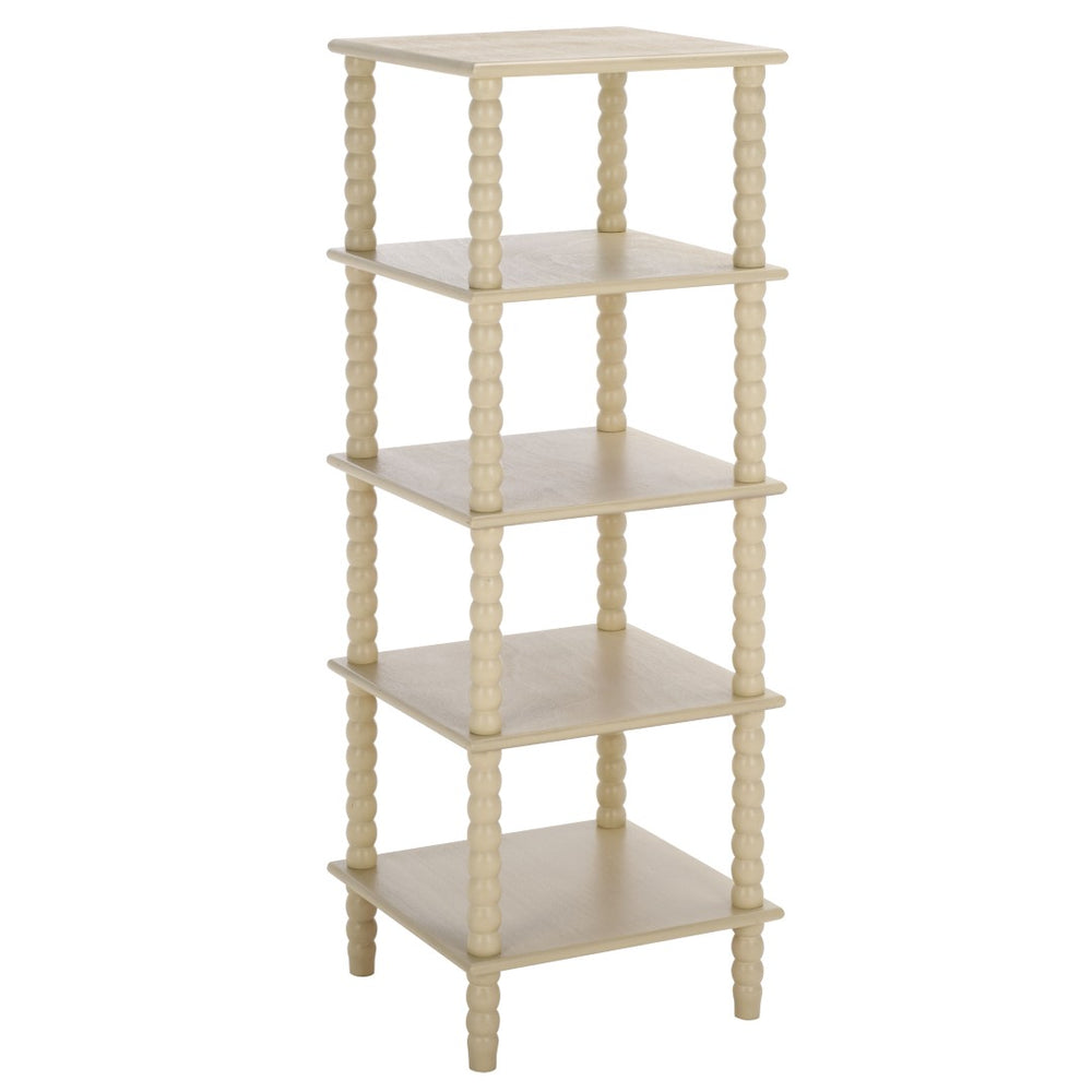 Safavieh Dilyn 5-Tier Shelving Unit - Stylish Storage Solution For Home, Office, And Compact Spaces Sand ETG5703A