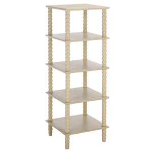 Safavieh Dilyn 5-Tier Shelving Unit - Stylish Storage Solution For Home, Office, And Compact Spaces Sand ETG5703A