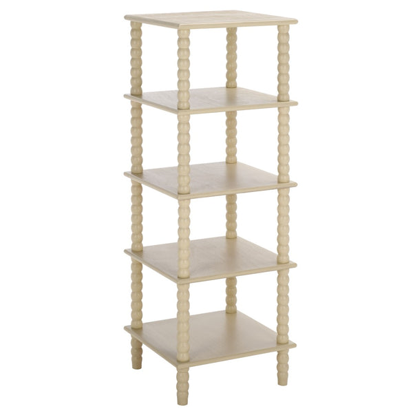 Safavieh Dilyn 5-Tier Shelving Unit - Stylish Storage Solution For Home, Office, And Compact Spaces Sand ETG5703A