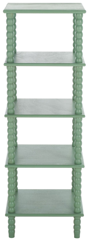 Safavieh Dilyn 5-Tier Shelving Unit - Stylish Storage Solution For Home, Office, And Compact Spaces Sage ETG5703D