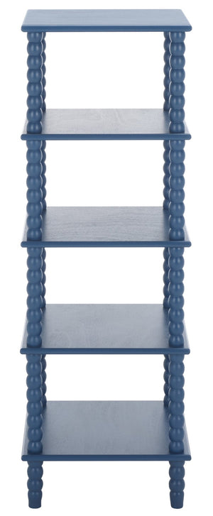 Safavieh Dilyn 5-Tier Shelving Unit - Stylish Storage Solution For Home, Office, And Compact Spaces Blue ETG5703E