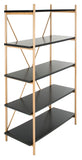 Safavieh Rigby 5 Tier Etagere Black/Gold ETG6206B