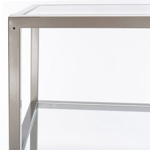 Safavieh Ramie Etagere With Staggered Shelves For Stylish Display In Living Rooms, Offices, And Entryways Silver ETG6404B