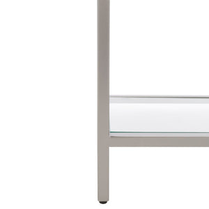 Safavieh Ramie Etagere With Staggered Shelves For Stylish Display In Living Rooms, Offices, And Entryways Silver ETG6404B