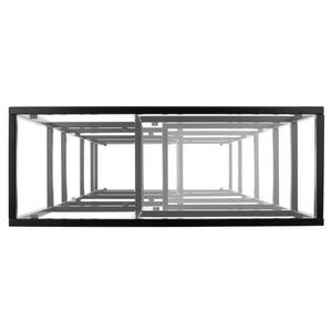 Safavieh Ramie Etagere With Staggered Shelves For Stylish Display In Living Rooms, Offices, And Entryways Matte Black ETG6404C