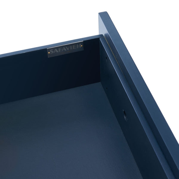 Safavieh Johni Etagere With 5 Open Shelves And 1 Stylish Drawer For Elegant Home Organization And Display Navy ETG9200A