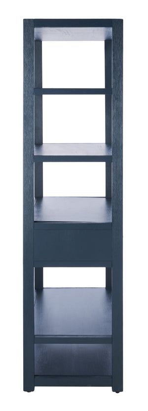Safavieh Johni Etagere With 5 Open Shelves And 1 Stylish Drawer For Elegant Home Organization And Display Navy ETG9200A