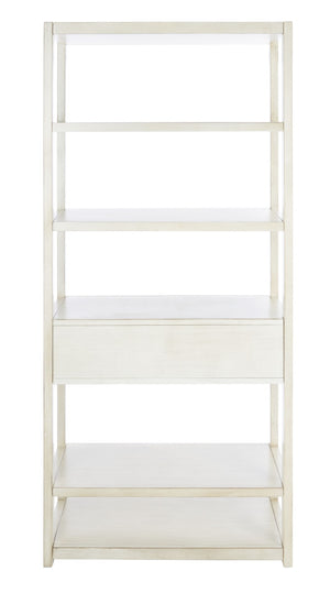 Safavieh Johni Etagere With 5 Open Shelves And 1 Stylish Drawer For Elegant Home Organization And Display Antique White ETG9200B