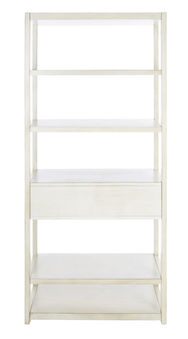 Safavieh Johni Etagere With 5 Open Shelves And 1 Stylish Drawer For Elegant Home Organization And Display Antique White ETG9200B