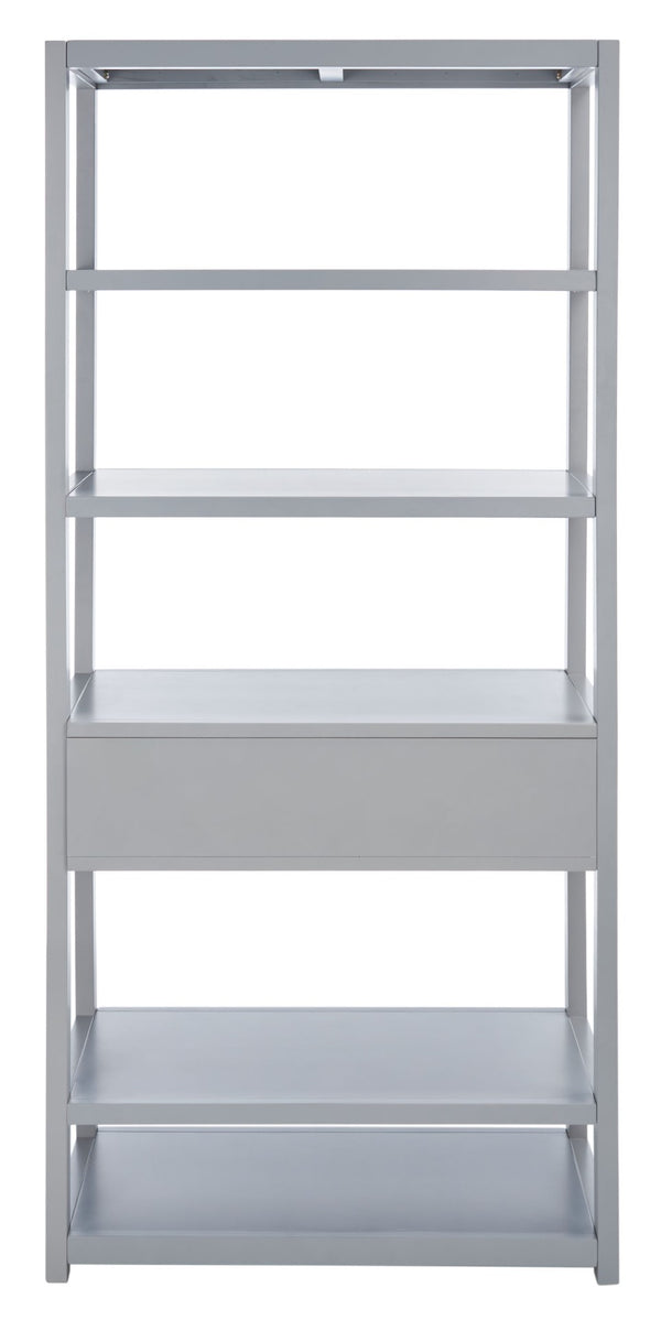 Safavieh Johni Etagere With 5 Open Shelves And 1 Stylish Drawer For Elegant Home Organization And Display Grey ETG9200C