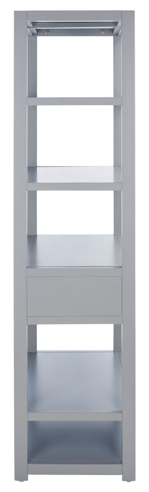 Safavieh Johni Etagere With 5 Open Shelves And 1 Stylish Drawer For Elegant Home Organization And Display Grey ETG9200C