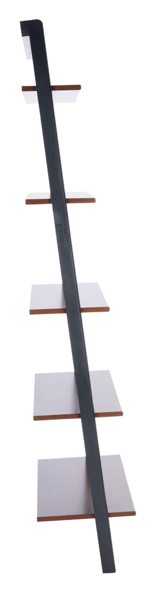 Safavieh Cullyn 5-Tier Leaning Etagere For Stylish Storage And Display, Perfect For Any Living Space Decor Honey Brown / Charcoal ETG9401A