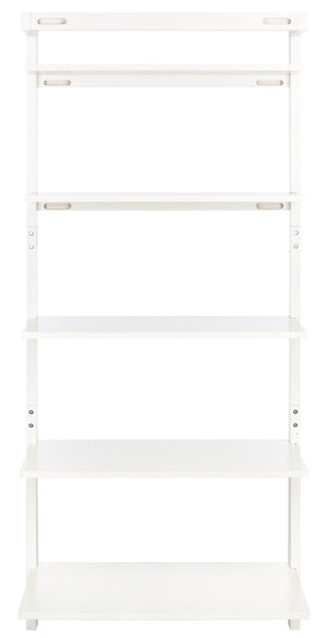 Safavieh Beauregard 5-Tier Leaning Etagere - Industrial Farmhouse Design For Stylish Storage & Display White ETG9402B