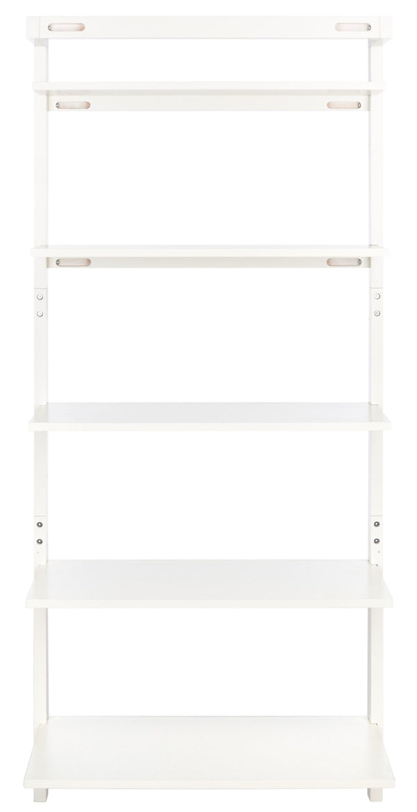 Safavieh Beauregard 5-Tier Leaning Etagere - Industrial Farmhouse Design For Stylish Storage & Display White ETG9402B