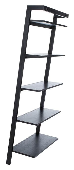 Safavieh Beauregard 5-Tier Leaning Etagere - Industrial Farmhouse Design For Stylish Storage & Display Black ETG9402D