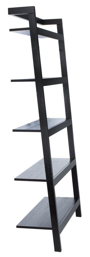 Safavieh Beauregard 5-Tier Leaning Etagere - Industrial Farmhouse Design For Stylish Storage & Display Black ETG9402D