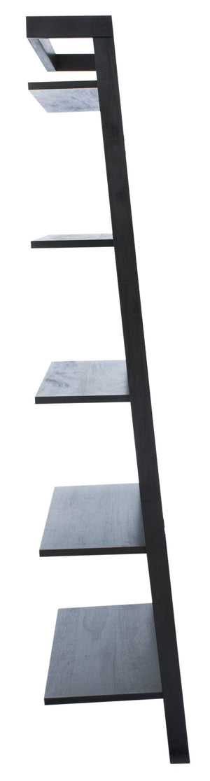 Safavieh Beauregard 5-Tier Leaning Etagere - Industrial Farmhouse Design For Stylish Storage & Display Black ETG9402D