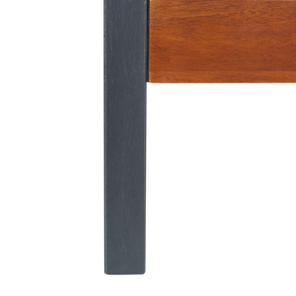 Safavieh Yassi 5-Tier Leaning Etagere - Rustic Storage Solution For Small Spaces With Stylish Open Shelving Honey Brown / Charcoal ETG9403C